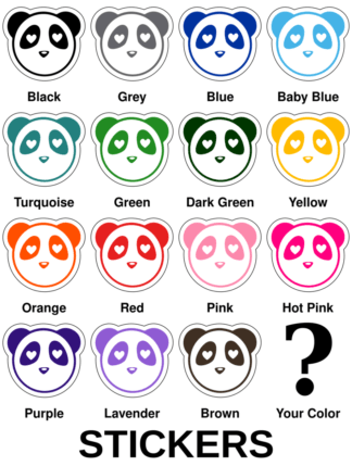 Heart Eyes Panda Stickers